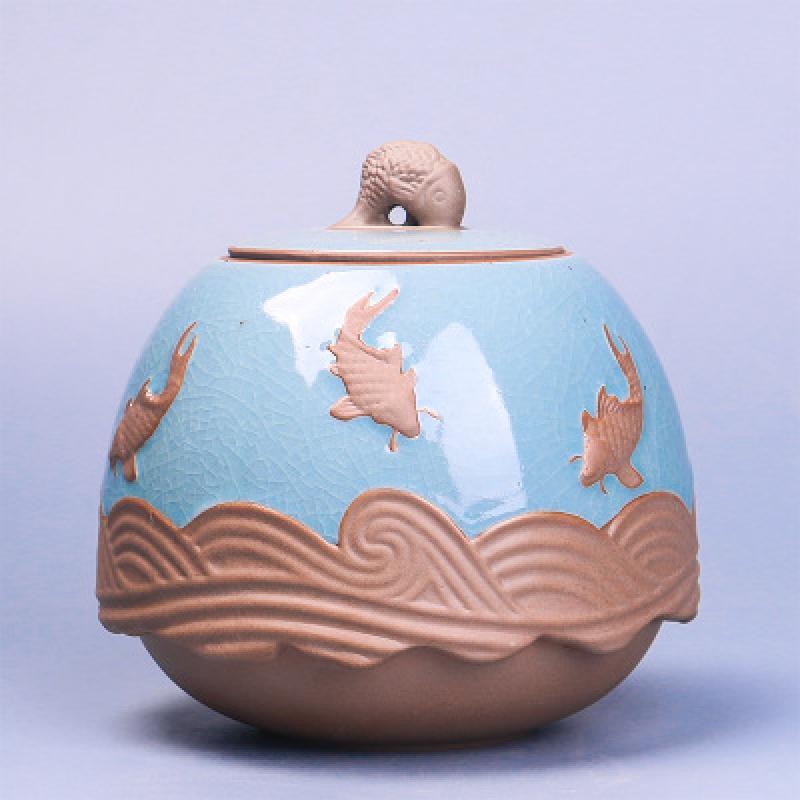 Chinese stijl keramiek theebussen theedoos pot opberghouder chinese kungfu bus theeservies accessoires thuiskantoor theeservies