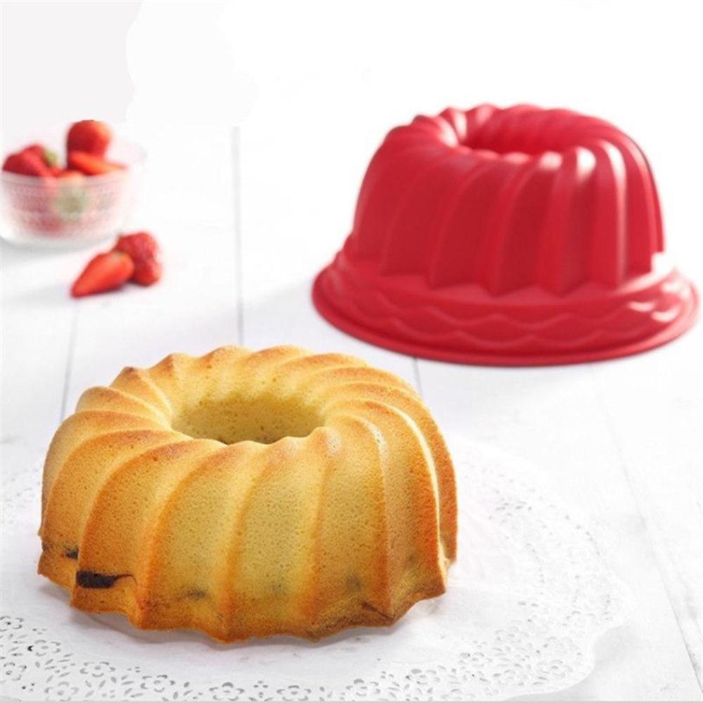 2Pcs Spiraal Ring Koken Siliconen Cookies Mold Bakvormen Keuken Brood Cake Versieren Tool Cakevorm Gebak Pan Keuken Accessoire