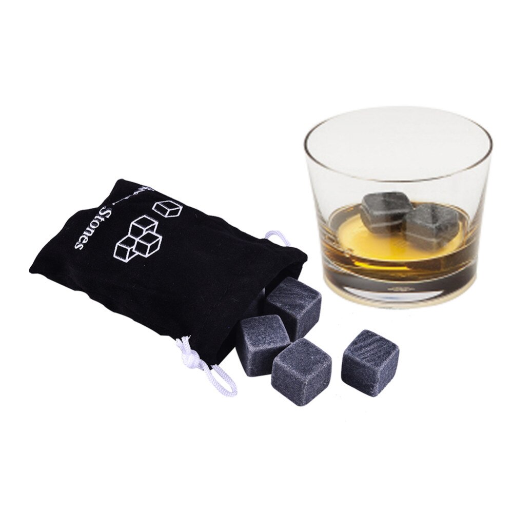100% Natural Granite Whiskey Stones Sipping Ice Cube Whisky Stone Whisky Rock Cooler Wedding Favor Christmas Bar