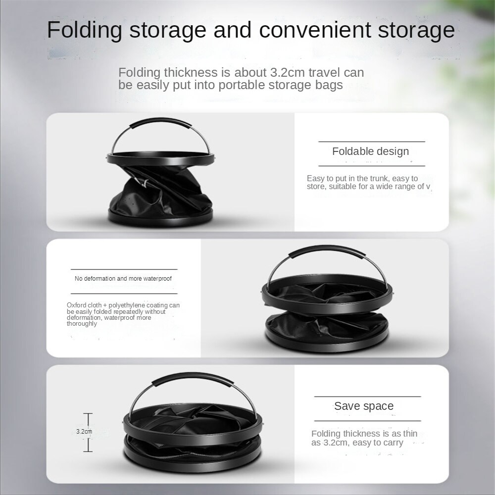 Car folding bucket car multi-function portable car with telescopic large outdoor fishing shrinking car wash special