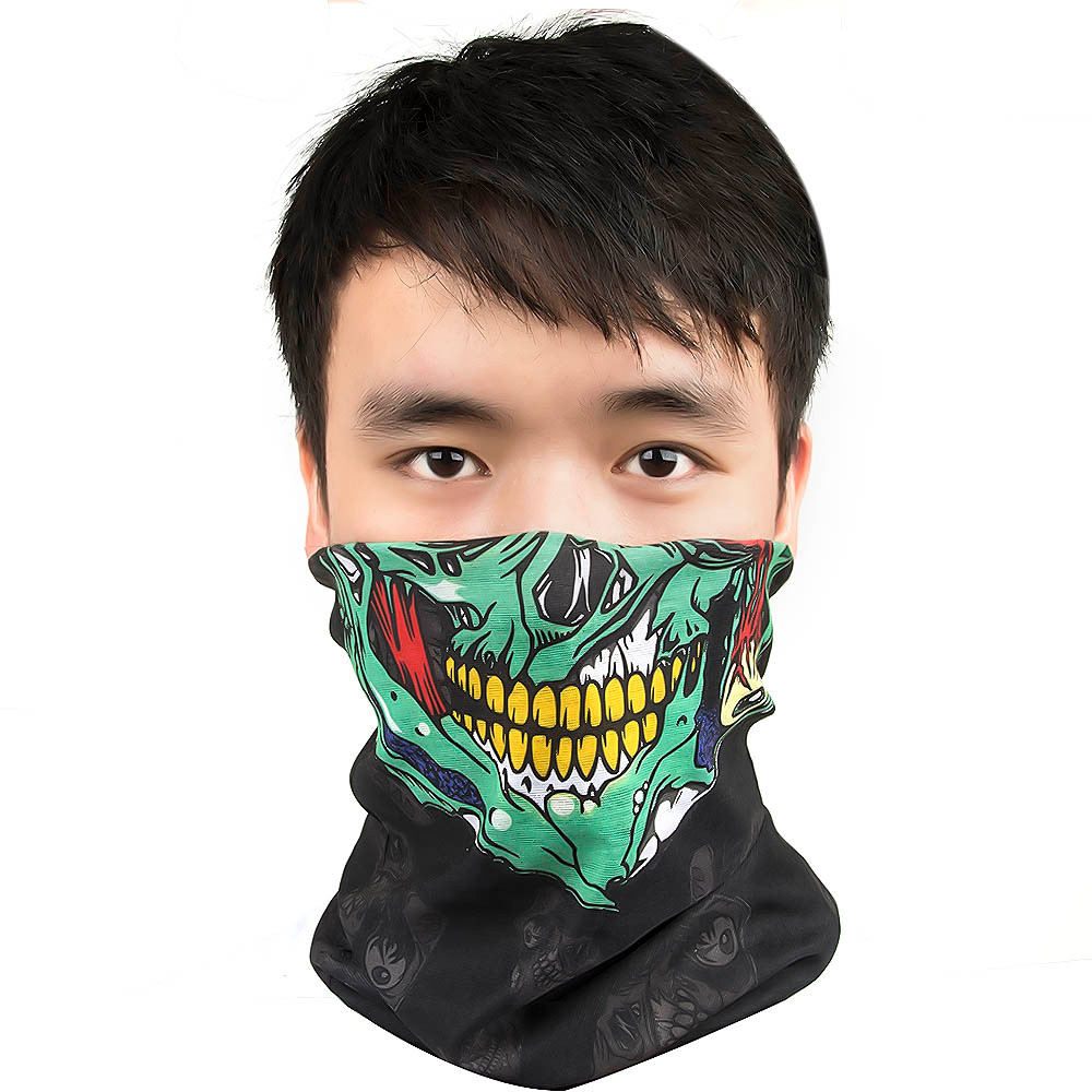 Motorcycle CS Ghost Skull Mask Balaclava Biker Cycling Face Mask Neck Scarf Headwear Dustproof Windproof Warming Shield