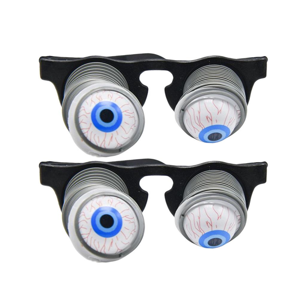 Pop Out Ogen Bril Droopy Ogen Lente Bril Halloween Kostuum Party Joke: 2 pairs