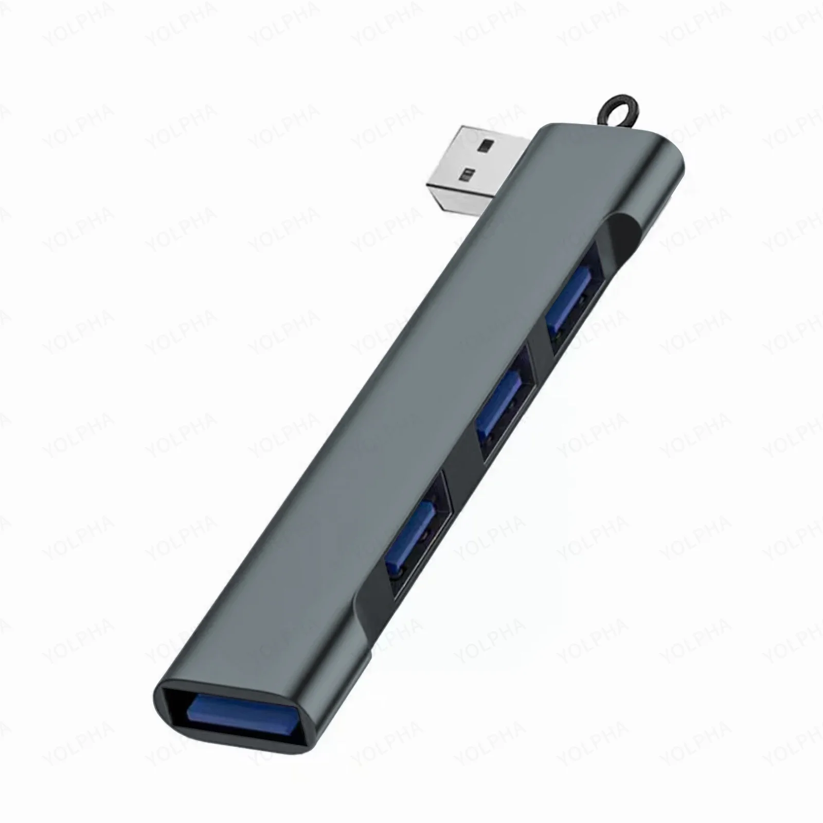QISUO Alta Velocidad Hub USB 3.0 De Expansión Divisor Multieje De 4 Puertos De Alta Velocidad Para PC De Escritorio, Adaptador Para Portátil, Concentrador USB