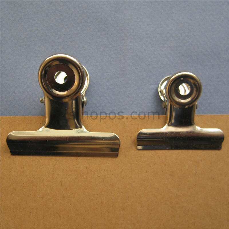 Steel Binder Clips, round tail bull dog clip, memo files bills binding clip, stainless steel spring bulldog clips, paper binder