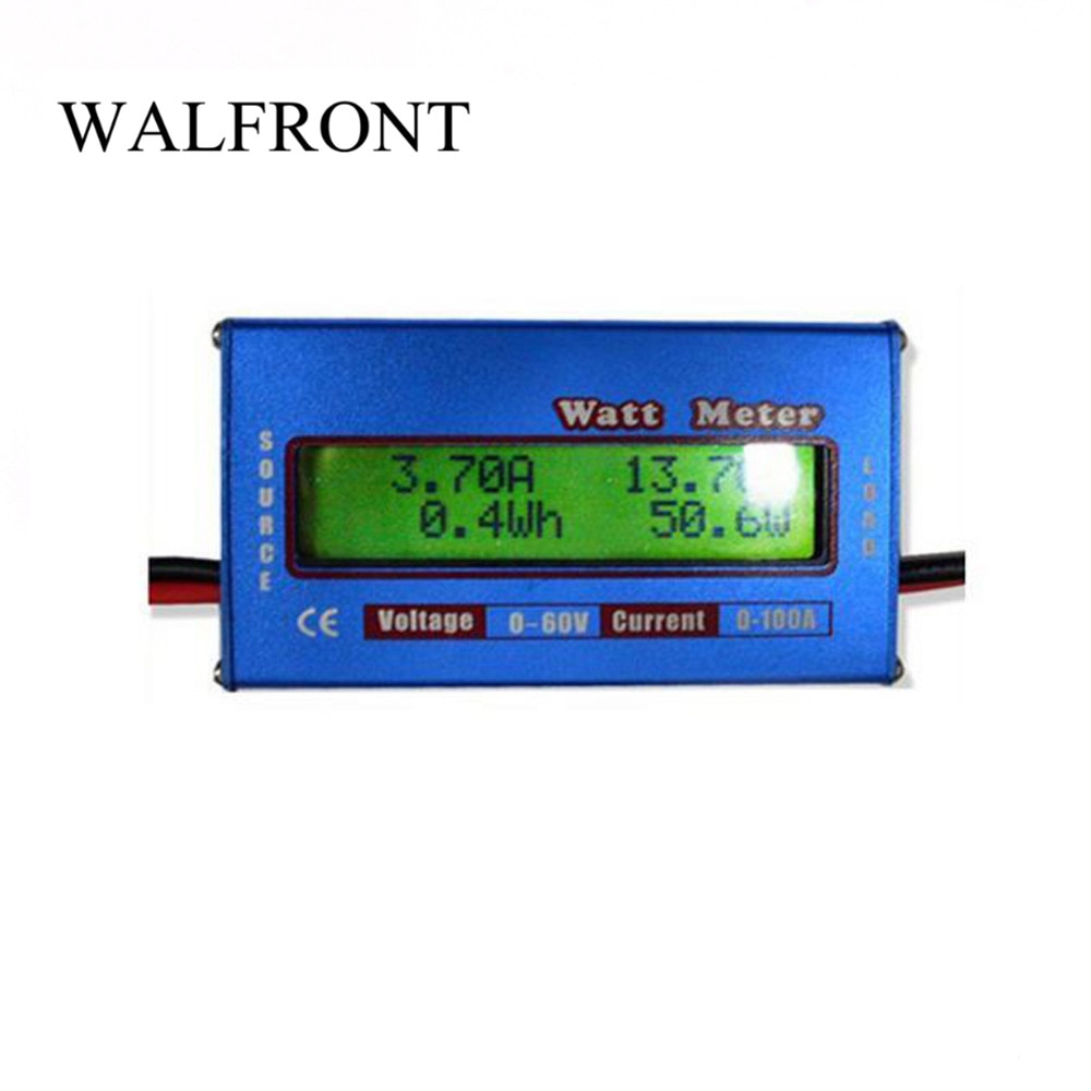 Digitale Watt Meter Hoge Nauwkeurigheid Power Analyzer Dc 60V 100A Rc Wattmeter Balance Spanning Batterij Checker W/backlight Lcd-scherm