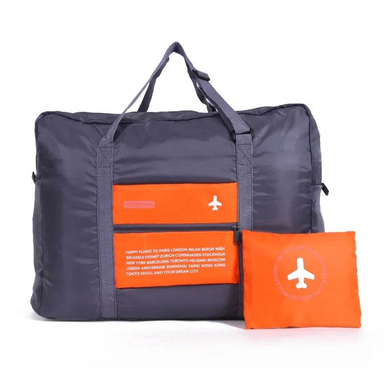Faltbare Motorrad wasserdichte Tasche große Kapazität Reisetaschen Handgepäck Verpackung Organizer einstellen: Orange