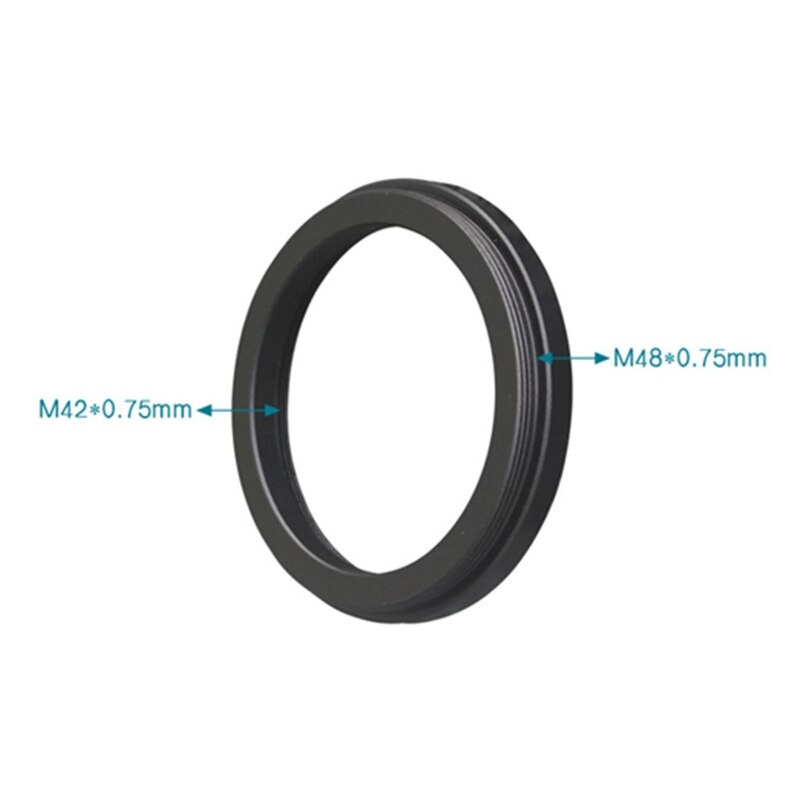 Telescoop Adapter Ring Mannelijke M48x0.75mm Om M42x0.75mm Binnendraad Converter Aluminium Astronomische Telescoop Accessoire