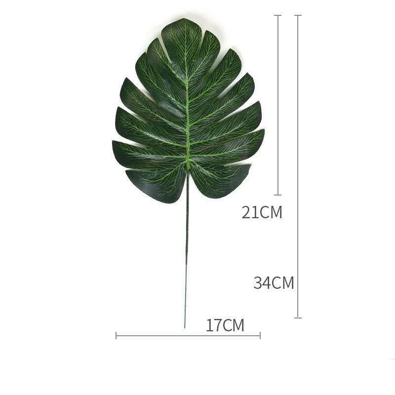 1 pack Artifical Green Palm leaves Hawaii Tropical Turtle Leaf for Kids Birthday Party Jungle Flamingo Summer Party Decoration: 6pcs Turtle Leaf A