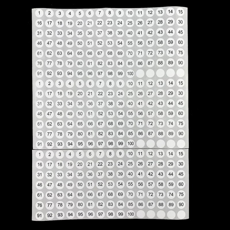 4Pcs 1cm Round Labels Alphabet Digital Adhesive Labels Stickers Size Stickers For Clothing Size Decoration Material: 2