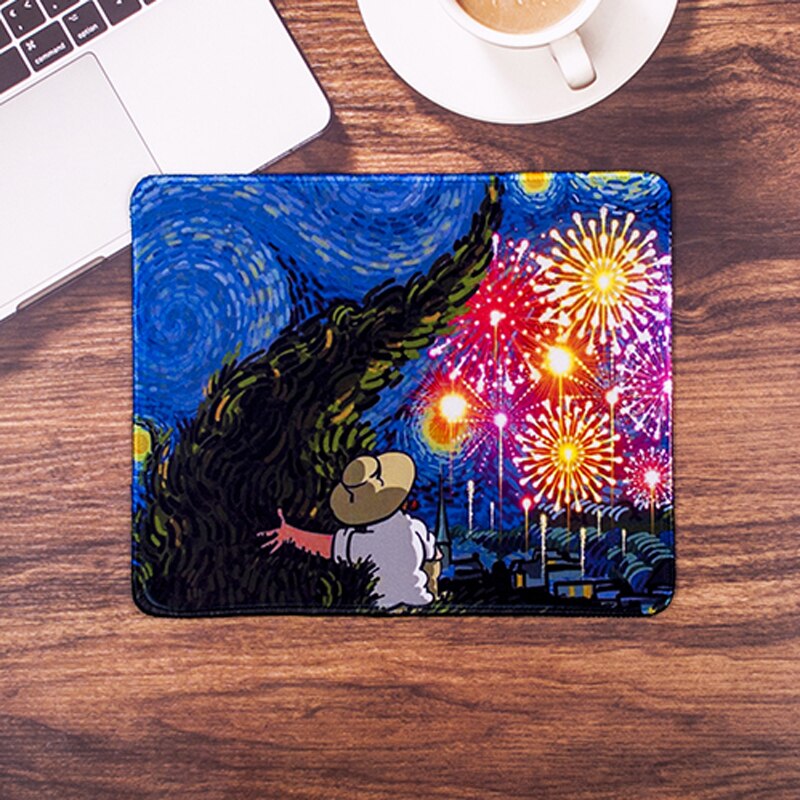 Designs Japanese Art Rubber Mouse Durable Desktop Mousepad Rubber PC Computer Gaming Mousepad: 21x26cm