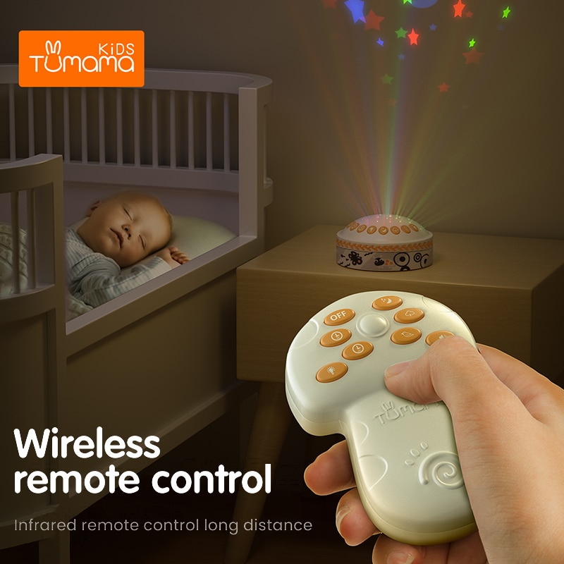 White Noise Machine Sleep Colorful light music sleep aid Therapy Sound Machine bedside toy for Baby Night Light/Volume Control