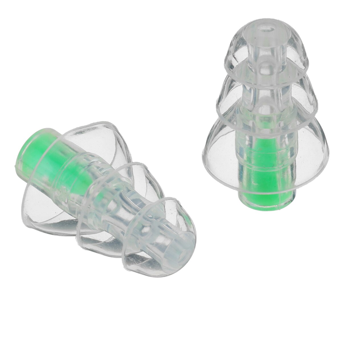 Auriculares de silicona de 27db con filtro para músicos, tapones para los oídos con reducción de ruido, protección auditiva, reutilizables, cuidado del sueño para DJ: Green