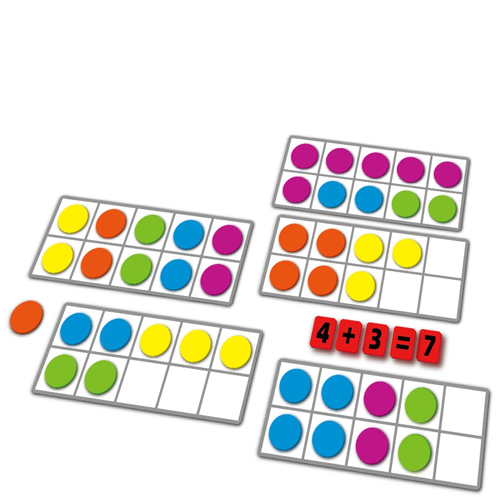 Magnetic Ten-Frame Class Math Manipulative Subtraction Addition Supplies Math Games Early Education Number Blocks