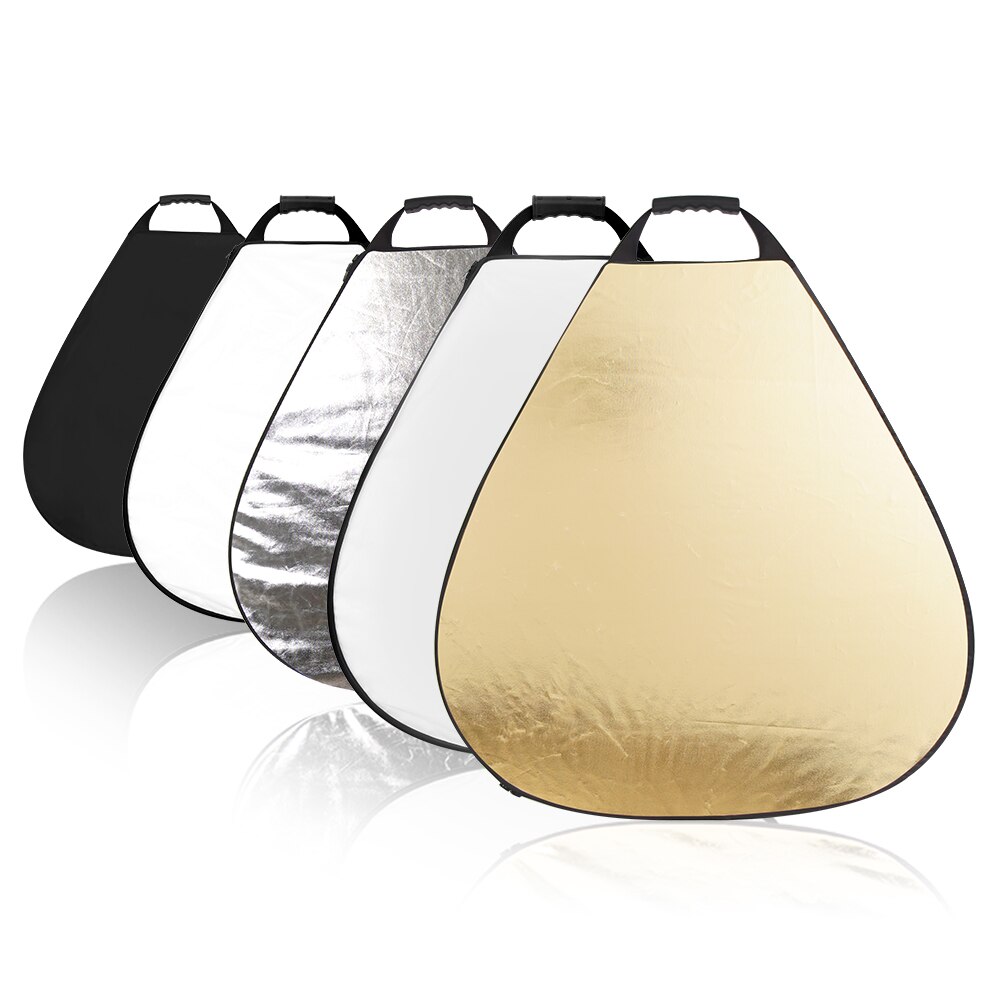 43”(110CM) 5 in 1 Triangle Multi Disc Photography Studio Photo Collapsible Light Reflector handhold portable photo disc