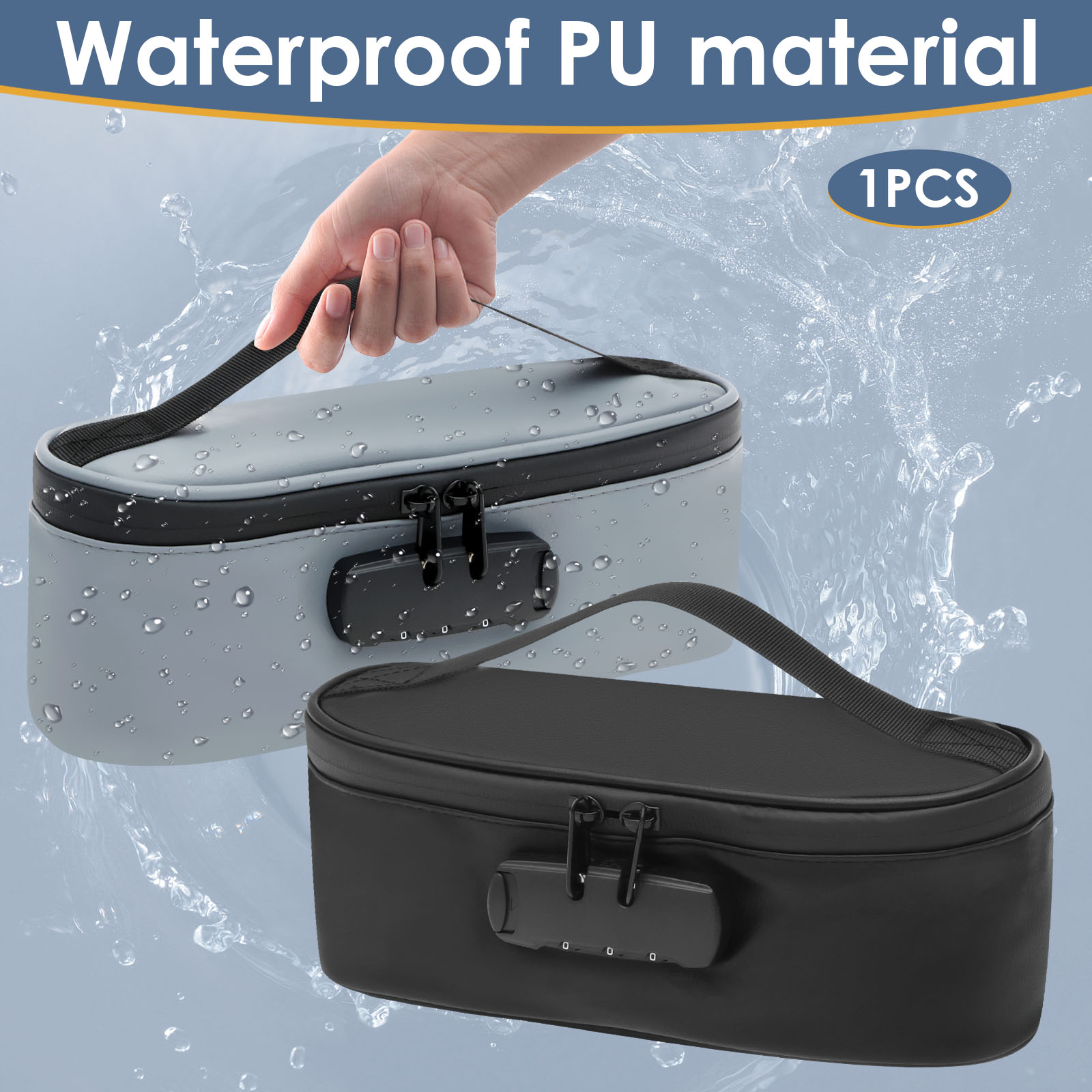 Afsluitbare opslag speelgoedtas Waterdichte draagbare afsluitbare doos Organizer Container Stevige vergrendeling Organizer Case voor op reis