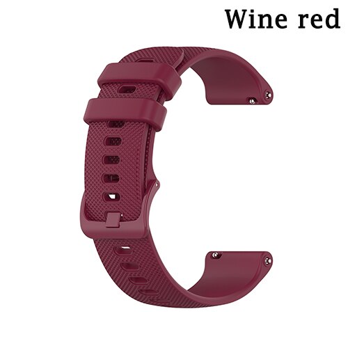 Horloge Wrist Band Voor Garmin Venu Sq 2 Plus Smart Polsband Voor Garmin Vivomove Sport/Venu/Vivoactive3 siliconen Armband Riem: Wine red