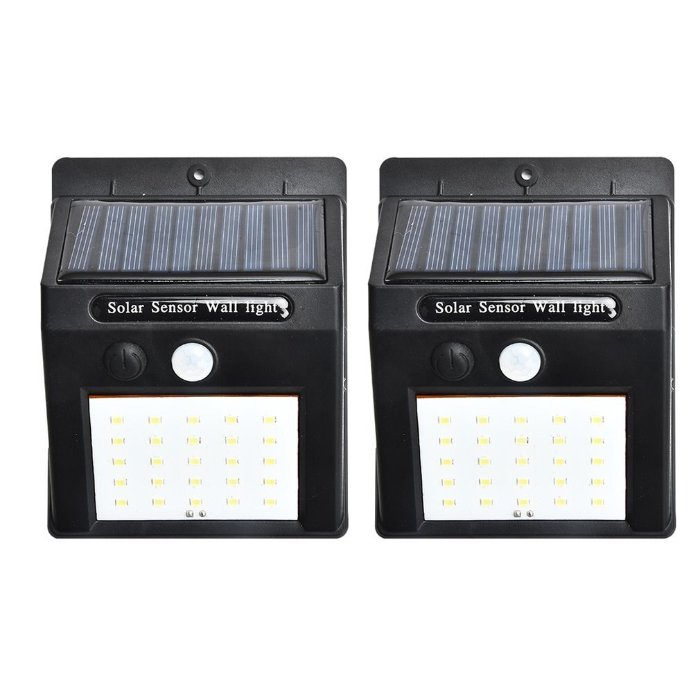 2 stuks/set 20 led zonnelampen bewegingssensor wandlamp buiten tuinlamp waterdicht buitenlicht