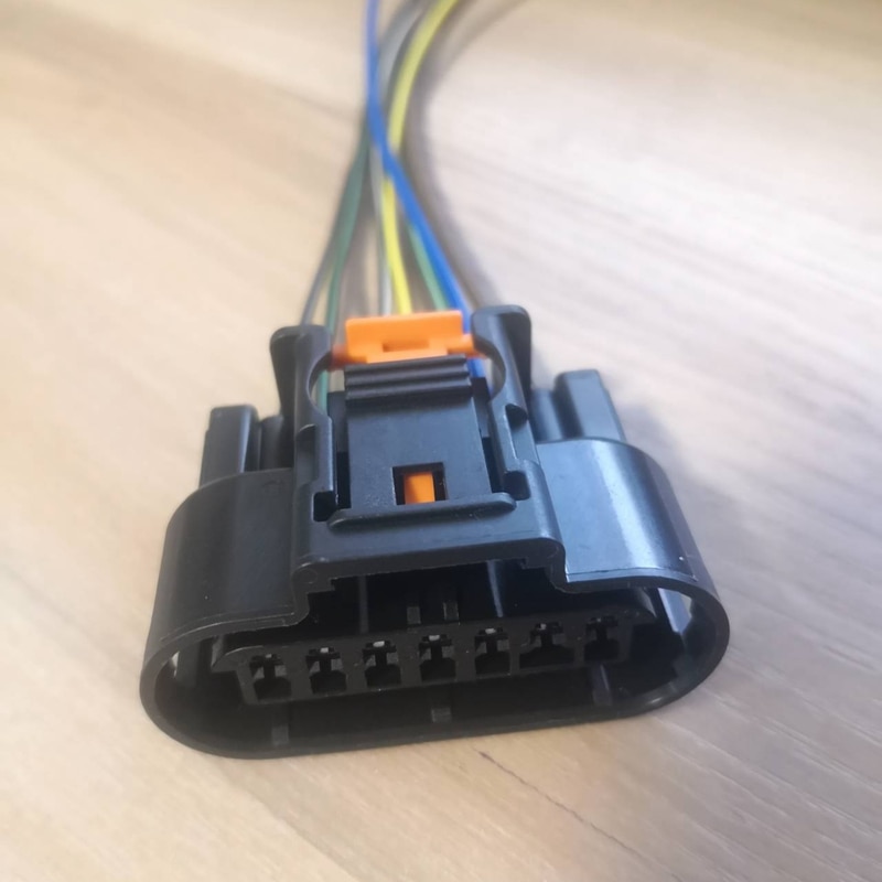 1/2/4pcs/lot 7 Pin/Way High-Voltage Ignition Coil Plug Connector With Wire Cable Pigtail For Opel Astra J Chevrolet Cruze Buick