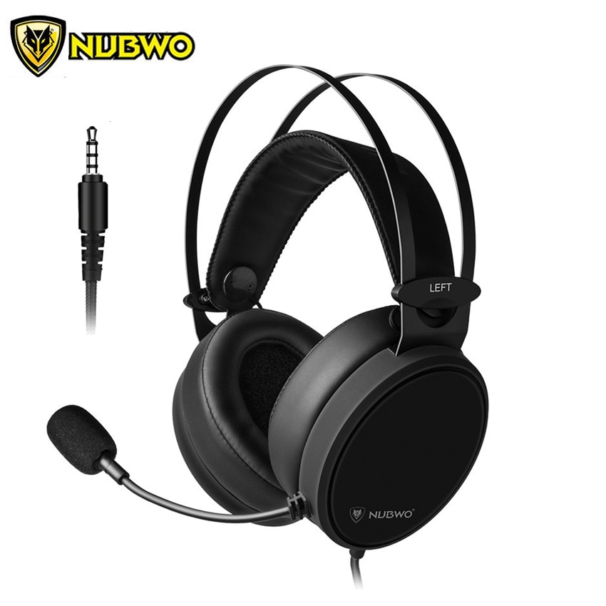 Nubwo N7 3.5mm PC Headphone Gaming Headset Bass for PS4 Xbox One Mobile Phone Tablet Mac Computer Headphones with Microphone