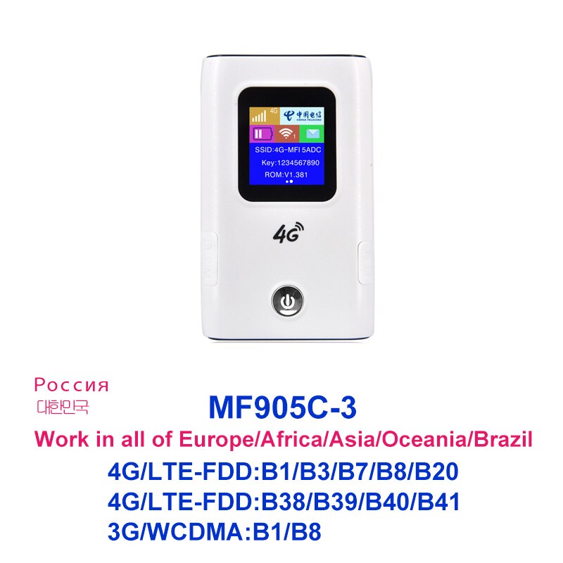 3G/4G Wifi Routeur Hotspot CAT4 LTE 150mbps 6000mah Batterie Externe Réseau Haut Débit Mobile De Voyage Wi-Fi Avec Emplacement Pour Carte Sim: Version 3