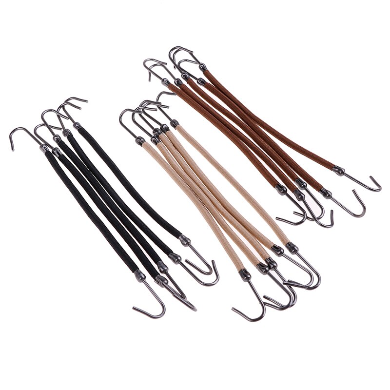 5 stücke Elastische Haken Pferdeschwanz Clips BöGen Mädchen Bands Gummi Mit Haken Halfter Bungee Dicken Haar Headwear Haar Zubehör