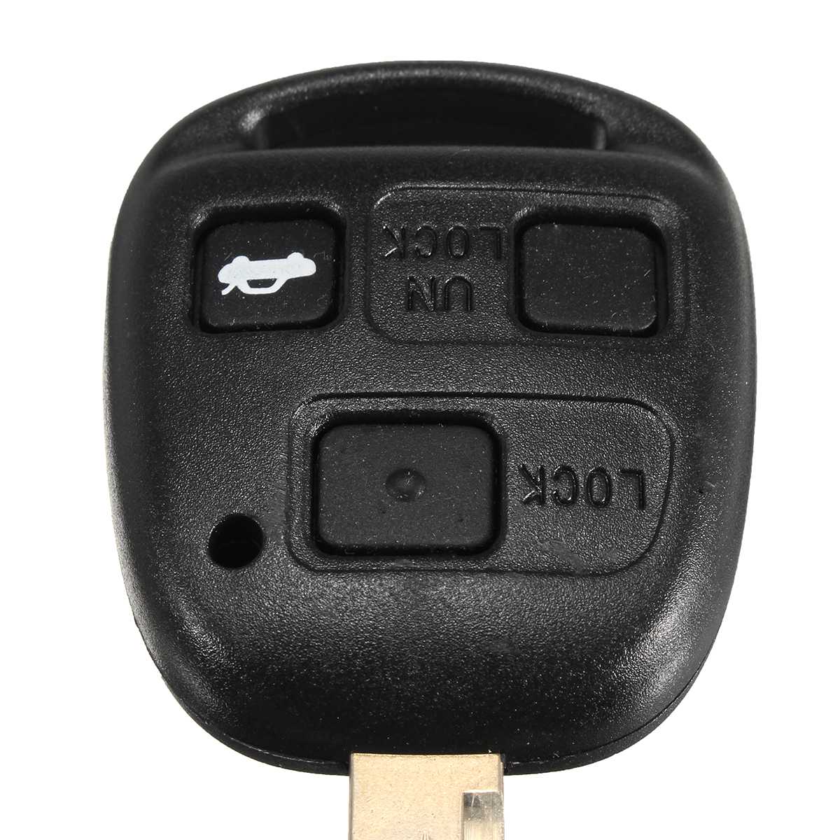 3 Button Car Remote Key Case Fob Toy47 Key Blank For Toyota Corolla Camry Yaris Hiace Avensis
