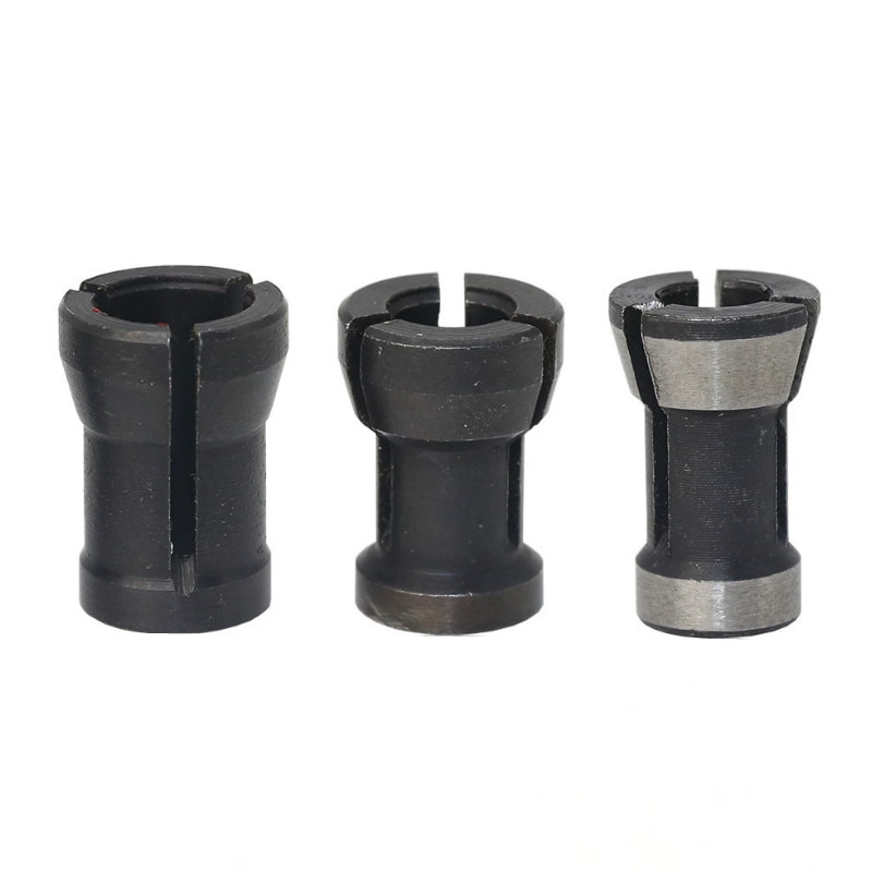 3Pcs High Precision Collet Chuck Set 6mm 6.35mm 8mm For Engraving Trimming Machine Electric Router