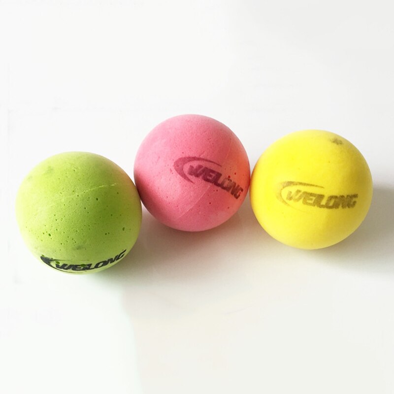 Pelota de espuma de tenis de 7cm y 9cm para niños, pelota de entrenamiento elástico, suave, verde, rosa y amarillo: 7cm 3pcs colors