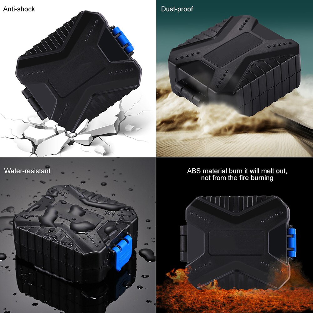 Storage Card Box Shatterproof Waterproof Memory Card Case Support Storage Of Various Cards TF Card SD Card Box Organizer Box