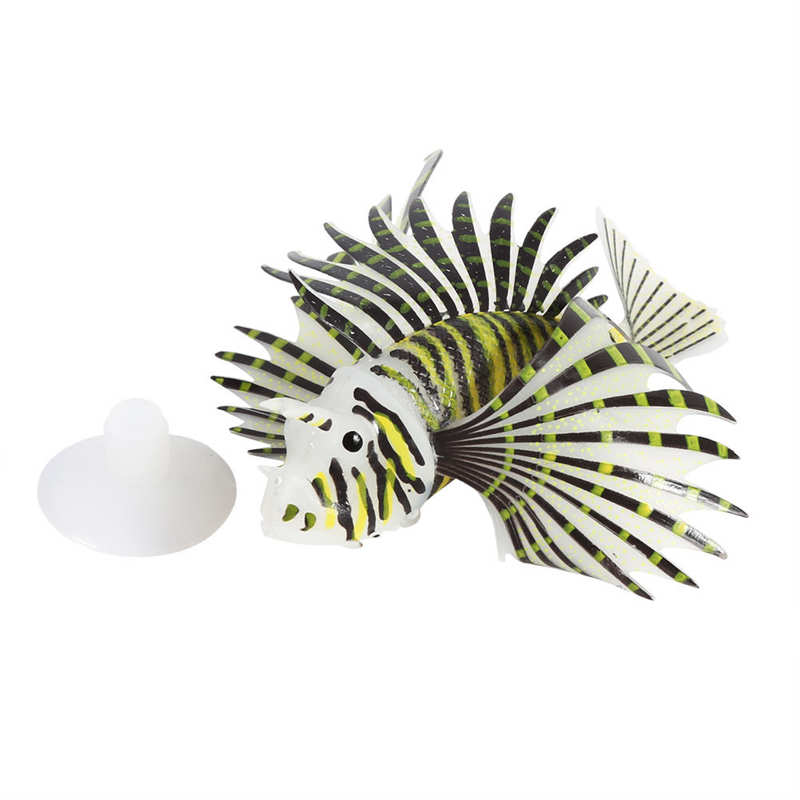 Aquarium Artificial Fish Tank Landscape Decoration Glow Simulation Animal Ornaments: D