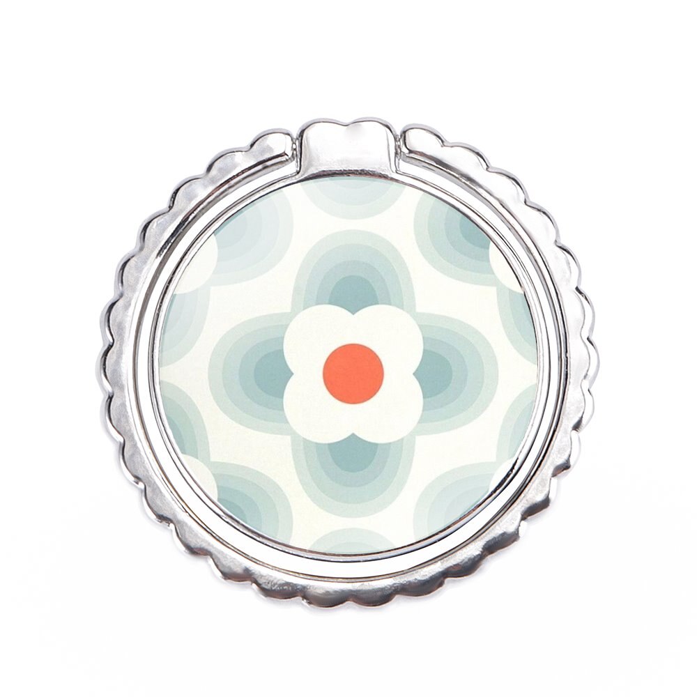 Orla Kiely Art Cell Phone Ring Holder Finger Ring Stand Kickstand Metal Grip Holder: images 1