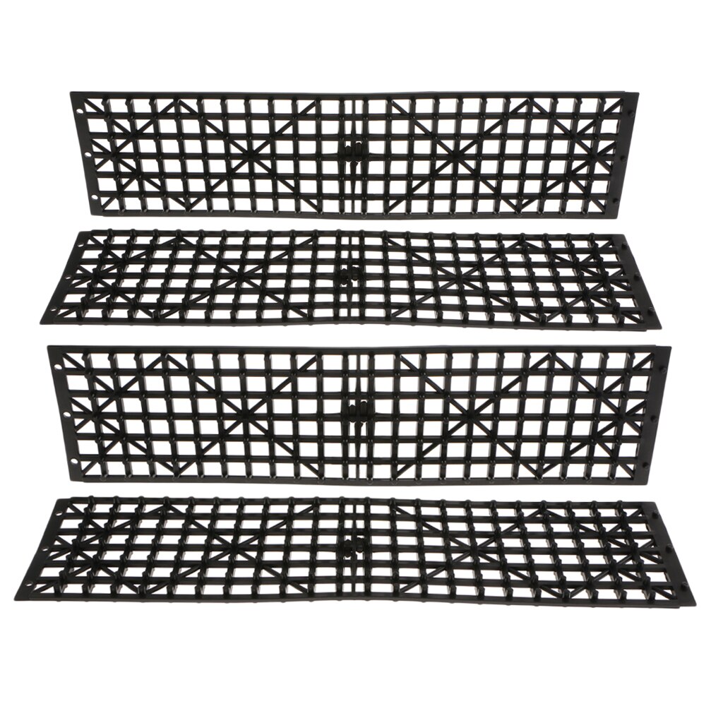 Tapis de Traction à Rainure Profonde - AKOZON - Utilisation Multifonctionnelle - Noir