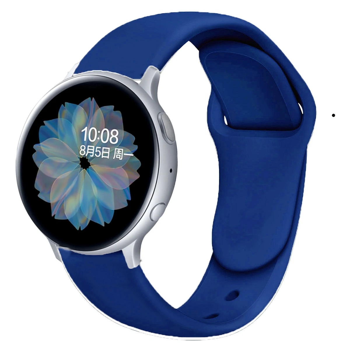 Correa de silicona de 20mm y 22mm para pulsera Garmin Vivoactive 3 4 5 Forerunner 645 245 255 55 pulsera Garmin Venu/3/2/SQ/2 Plus: Púrpura verde / 12 mm