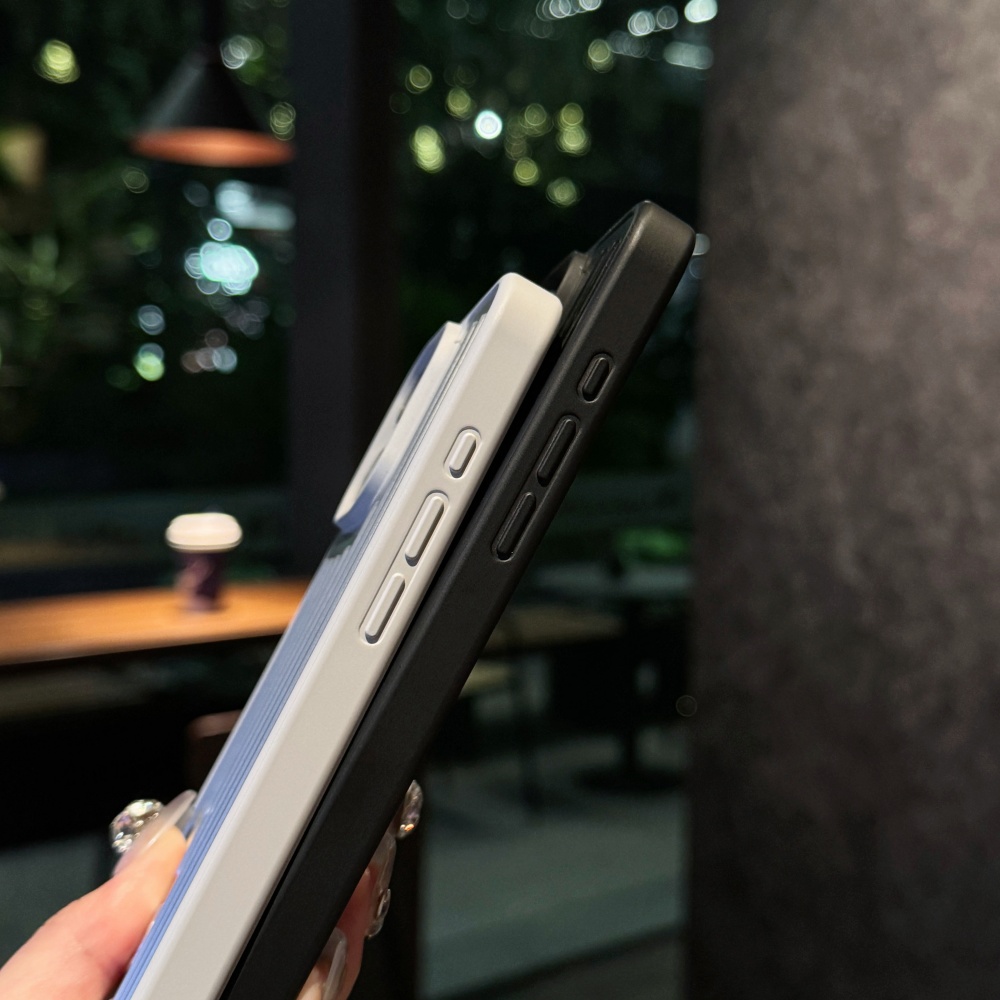 Stilvolle 3D-Gewellte Streifen-Business-Gepäck-Telefonhülle für iPhone 16 14 15 Pro Max 13, silberne, stoßfeste Rückseite