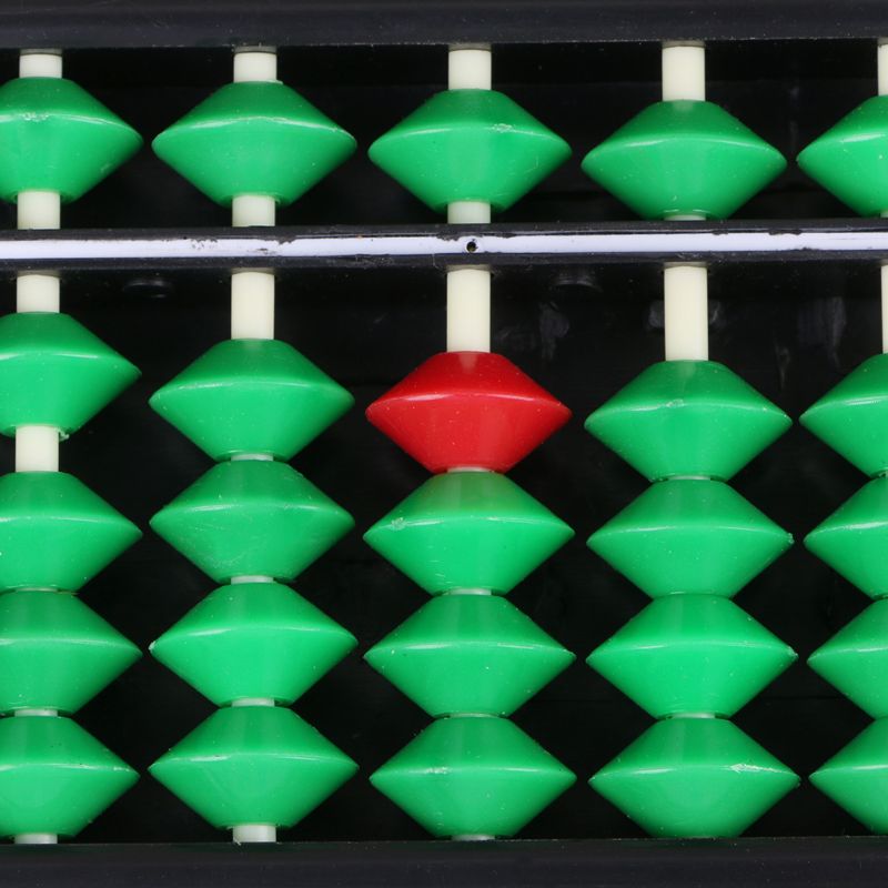 15 staven rode groene kralen kolom plastic abacus soroban school leer telhulpmiddel voor wiskundeonderwijs