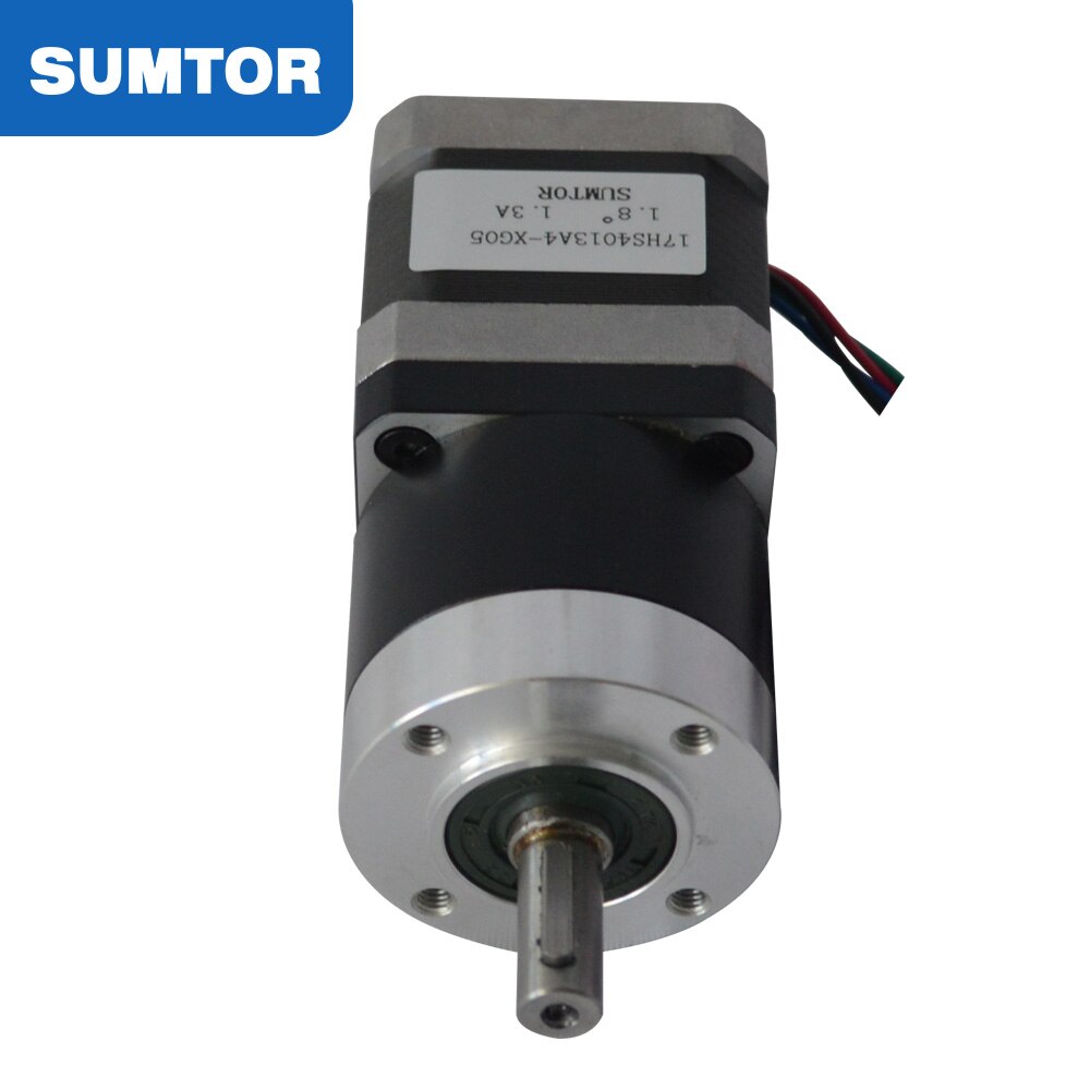 nema 17 planetary gearbox 5:1 ratio with stepper motor 40mm motor body length 40N.cm holding torque