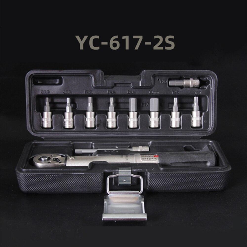 BIKEHAND Taiwan YC-617-2S Bicycle Bike Torque Wrench Allen Key Tool Socket Spanner Set Kit Cycling Repair Tool Kits: YC-617-2S