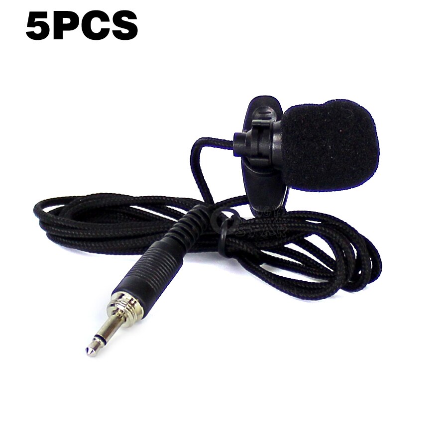 5PCS Tie on Lapel Mic Lavalier Clip Microphone 3.5mm Screw Plug Mikrafon Mike For Karaoke UHF Wireless System Portable Speaker
