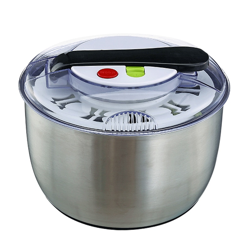 Insalata di verzura centrifuga asciuga domestica di frutta e verdura disidratatore manuale in acciaio inox di frutta discarica artefatto acqua di scarico baske