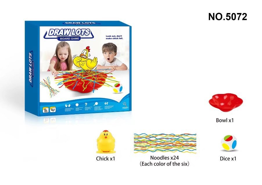 Draw chicken toys, draw lots, play children's parent-child desktop games, puzzle and teach toys to exercise their reactivity