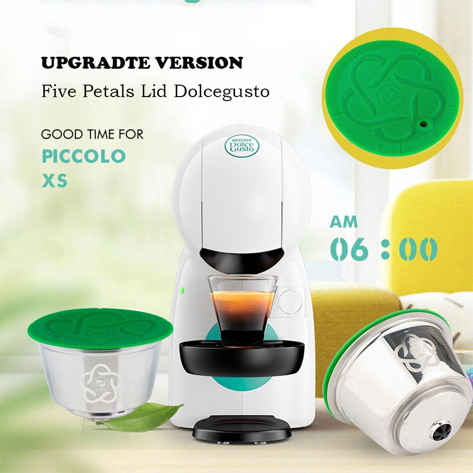 Cápsulas de café reutilizables con filtro de acero inoxidable para el hogar, cápsulas de café con múltiple, cómodas y a la , para Dolce Gusto, novedad de