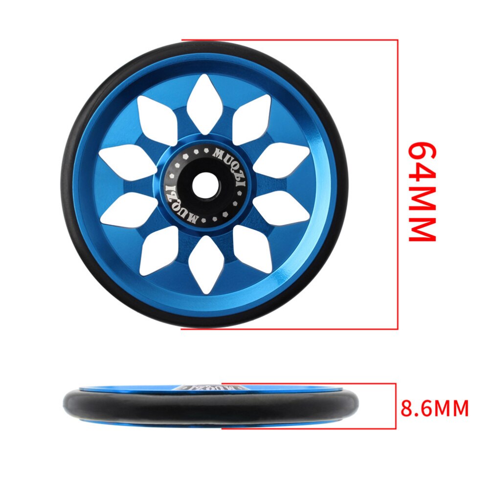 1 Set CNC Easy Wheel Folding Bike Aluminium Alloy Wheel Compatible with Brompton