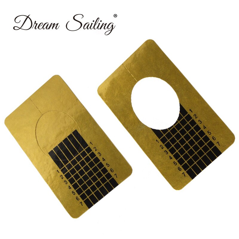 100 pcs French Nail Form Tips Nail Art Form Acrylic Tip Gel Nails Sticker Extension Curl Form For Nail Polish Guide