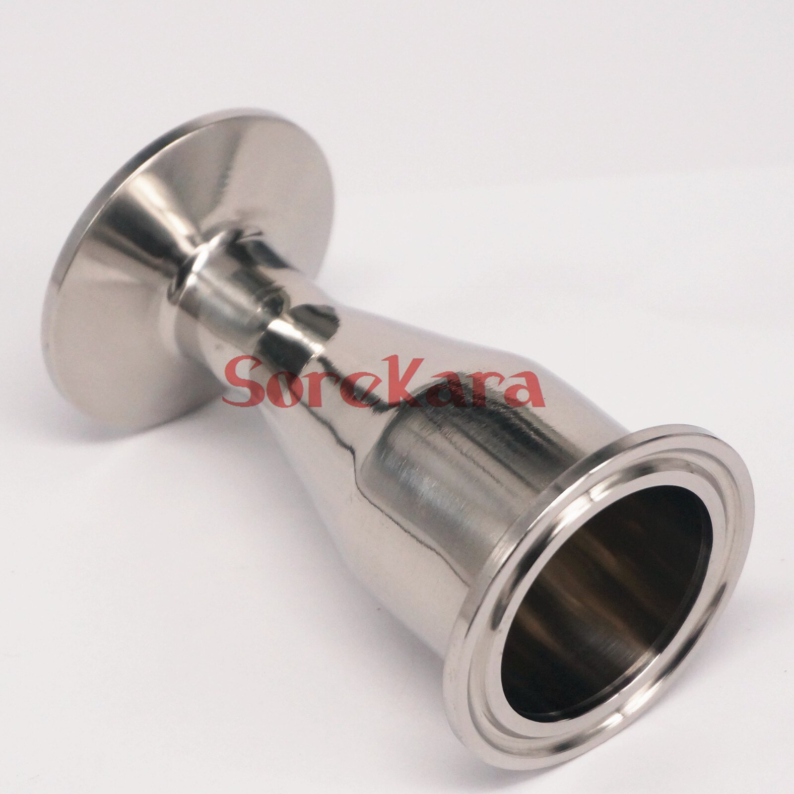 38mm to 19mm Pipe OD 1.5" Tri Clamp SUS304 Sanitary Reducer Fitting Homewbrew