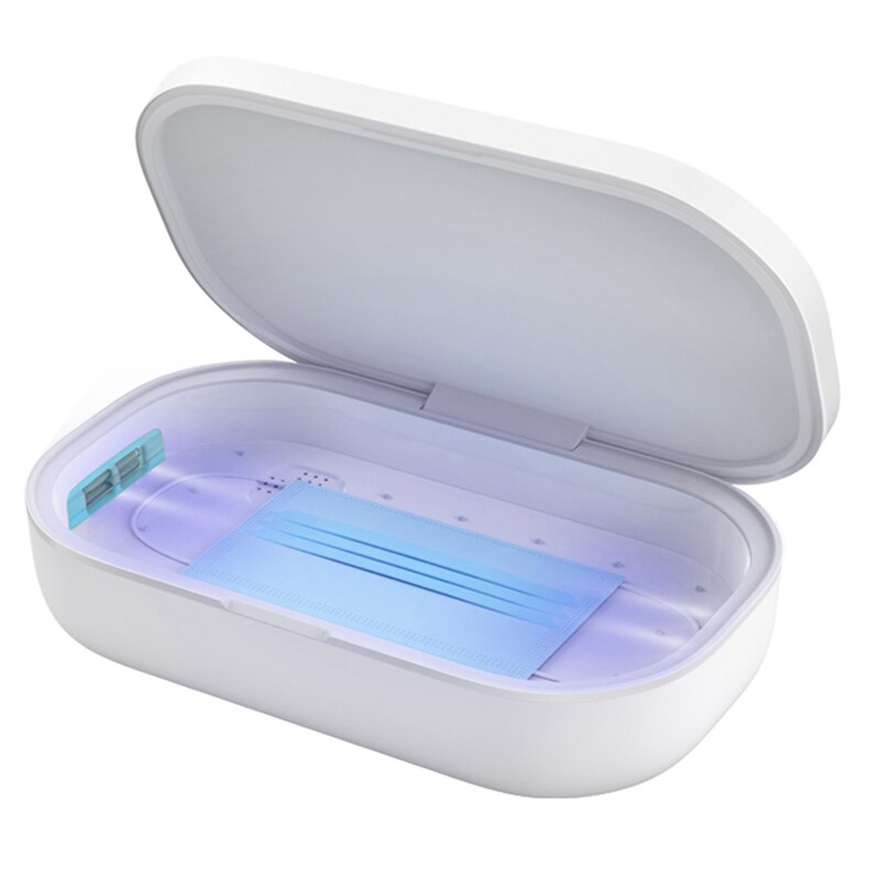 Mobile Wireless Charging and Cleaning Box, Convenient UV Cleaning Mask, Cleaner