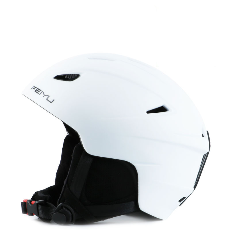 Integral geformten Ski Helm Männer Frauen Skating Sport Schutz Helm Erwachsene Snowboard Schneemobil Skateboard Skifahren Helm: matte white / L