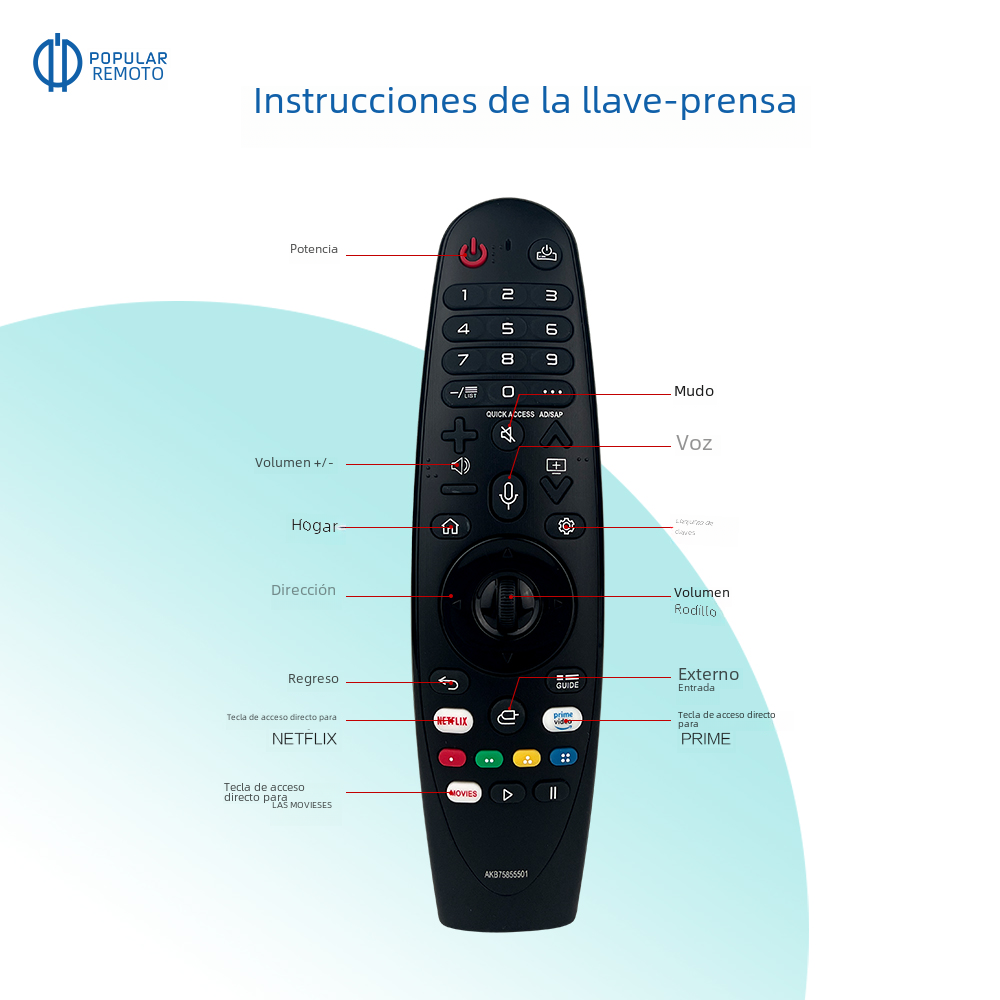 MR20GA AKB75855501 Magic Remote Control For TV AN-MR650A AN-MR18BA AN-MR19BA For Rx WX Series Controller With Voice Function