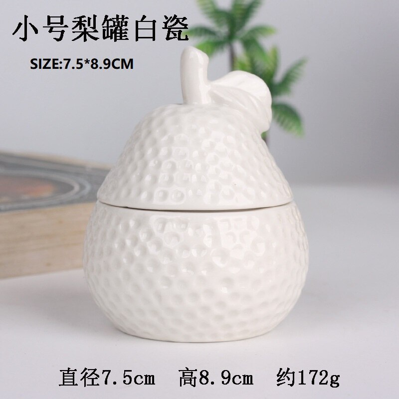 Ceramic Pineapple Storage Tank Aromatherapy Candle Storage Container Dustproof Cover Sugar Crafts Desktop Ceramic Jar and Lid: H-S