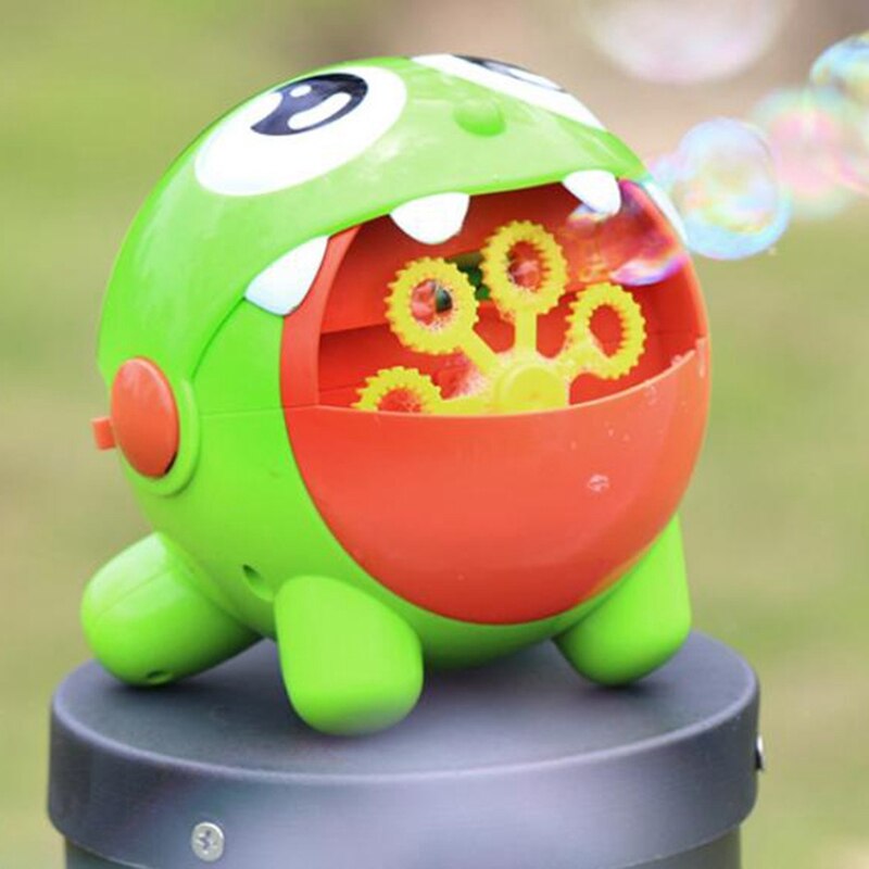 En-nøgle bubble-out elektrisk tegneserie boble maskine børns boble maskine legetøj