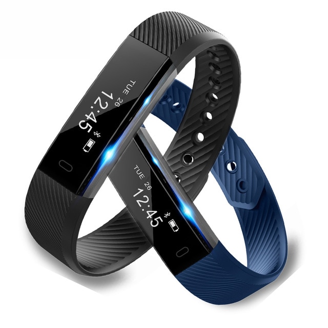 ID115 Banda Intelligente Contapassi Braccialetto Fitness SmartBand Allarme Orologio di Vibrazione Wristband pk ID107 fit bit miband2 Orologio Cuore